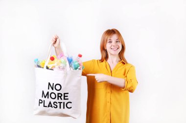 Anti plastik kampanya afiş konsepti.