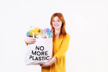 Anti plastik kampanya afiş konsepti.