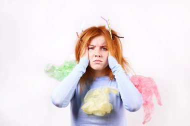 Anti plastik kampanya afiş konsepti.