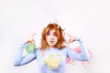 Anti plastik kampanya afiş konsepti.