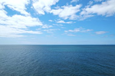 Portekiz plaj panoramik sahne.