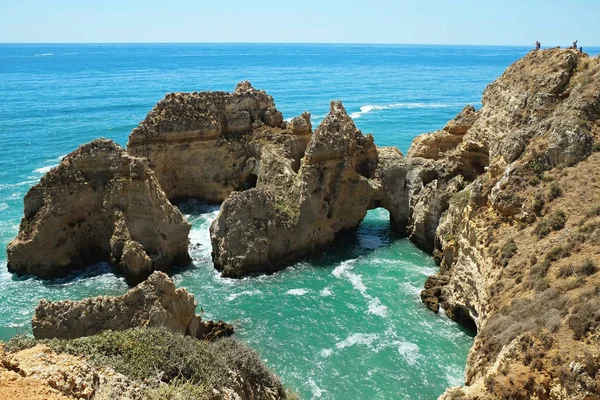 Portugal strand panoramisch landschap. — Stockfoto