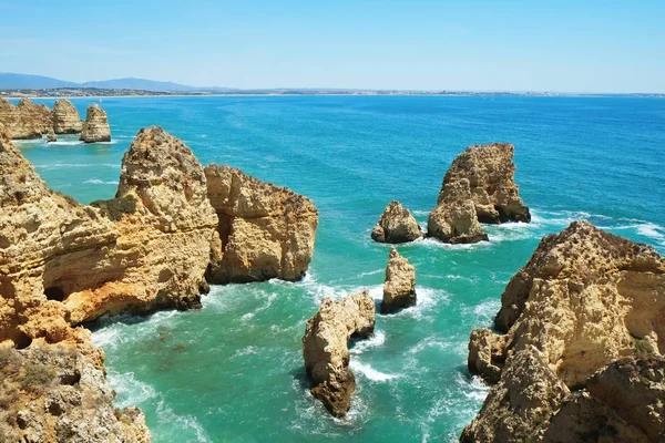 Portogallo spiaggia scenario panoramico . — Foto Stock