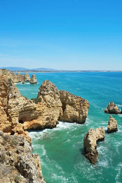 Portugal strand panoramisch landschap. — Stockfoto