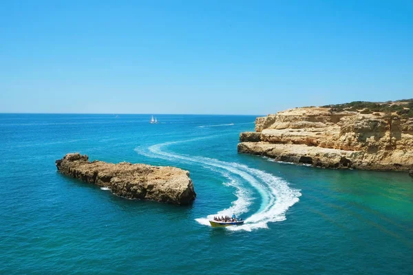 Portugal praia paisagem panorâmica . — Fotografia de Stock