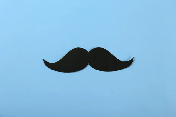 Concept for annual event involving growing of moustache & beard during month in November to raise awareness of men health issues and prostate cancer. Background, close up, copy space, flat lay. — Stock Photo, Image