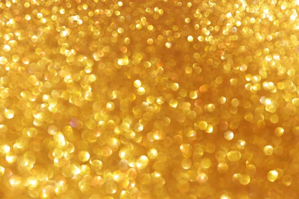 Goldener Glanz Glitzert Mit Bokeh Effekt Und Selektiver Fokussierung Festlicher — Stockfoto