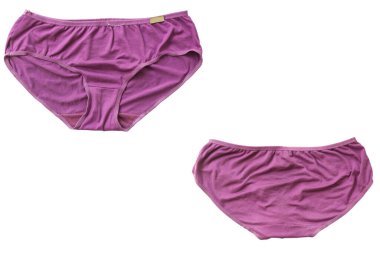 Pembe kadınlar beyaz arka planda dantel iç çamaşırı