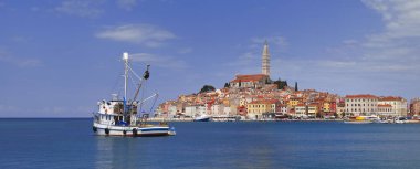 Eski Croarian şehir Rovinj Panorama