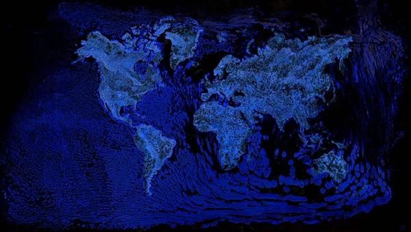 Schematische Sicht Der Globalen Erwärmung Der Ozeane — Stockfoto