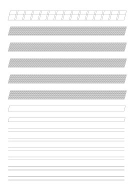 Teknik Italik Yazma Şablonu