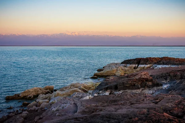 Kapchagai su deposu görünümü. Kazakistan