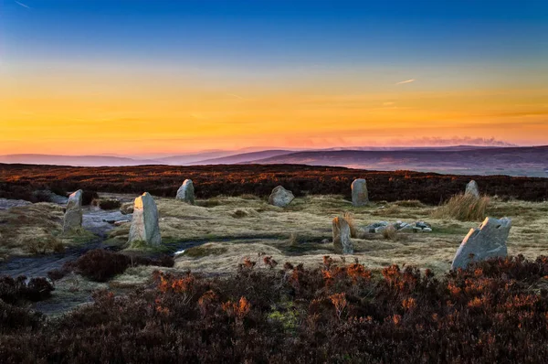 Dodici Apostoli Brughiera Ilkley Yorkshire — Foto Stock