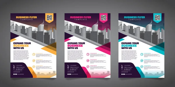 Business Broschüre Flyer Design Layout Vorlage Vektor Eps10 — Stockvektor