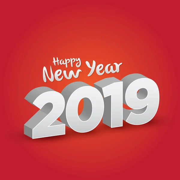 Szczęśliwego Nowego Roku 2019 Wektor — Wektor stockowy