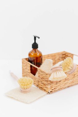 sıfır atık ev. sürdürülebilir yaşam tarzı kavramı. plastik ücretsiz öğeler. yeniden, azaltmak