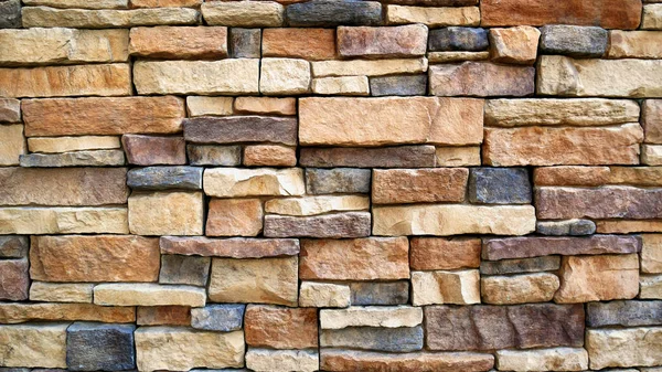 Full Frame Assorted Decorative Brick Wall Background
