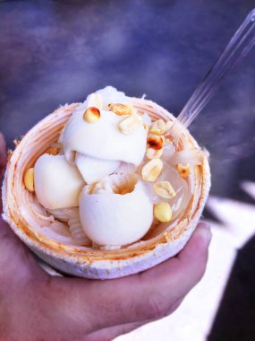 Hindistan Cevizi Kabuğulezzetli Tatlı Hindistan Cevizi Sütü Dondurma