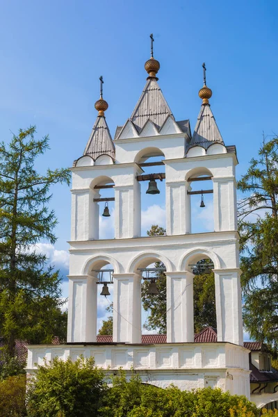 The old bell tower at the Orthodox Church of Transfiguration in Vyazemy, Moscow Region, Russia