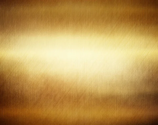 Złote Metalowe Tło Polerowaną Szczotkowaną Fakturą Projektowania — Zdjęcie stockowe