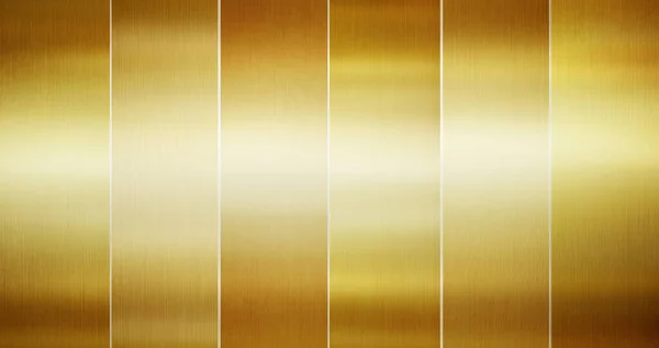 Texturas Metal Dourado Bronze Definidas Para Fundo — Fotografia de Stock