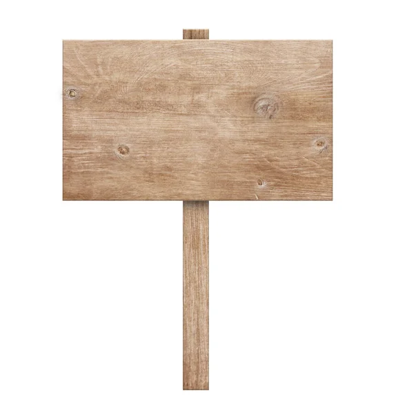 Drewniany Znak Izolowany Białym Tle Ścieżką Wycinania Stare Deski Drewna — Zdjęcie stockowe