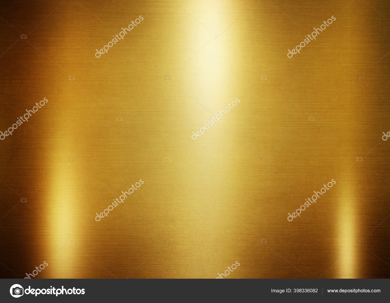 Gold Metal Texture Background Yellow Steel Plate Surface Stock Photo by