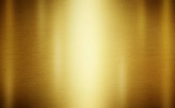 Gold metal texture or background, polished steel plate surface