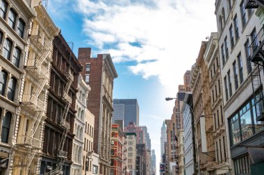 Soho Manhattan, New York City Nyc Broadway boyunca tarihi binalar