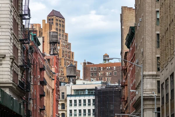 Widok Stare Budynki Wieże Wodne Dzielnicy Tribeca Manhattanie Nowy Jork — Zdjęcie stockowe