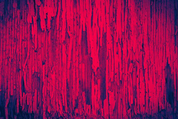 Cracked Peeling Paint Texture Old Wooden Wall Colorful Red Blue — Stock Photo, Image