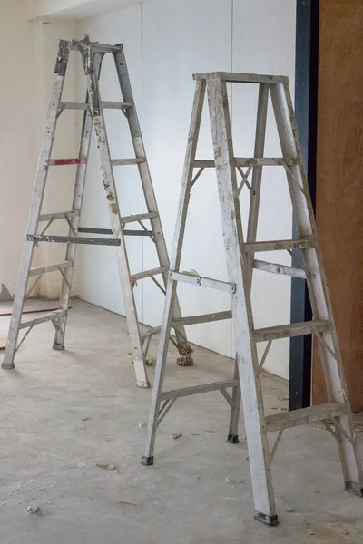 Trappen Voor Technici Stap Zeer Oude Ladder Kamer — Stockfoto