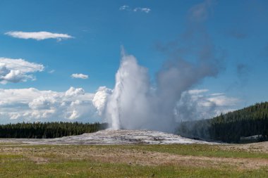 Eski sadık şofben, Yellowstone Milli Parkı ABD patlama