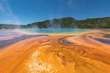 Grand Prizmatik bahar. Kaplıcalar. Yellowstone Ulusal Parkı. Wyoming. ABD.