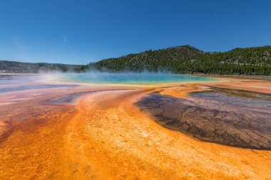 Grand Prizmatik bahar. Kaplıcalar. Yellowstone Ulusal Parkı. Wyoming. ABD.