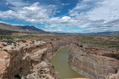 Bighorn Kanyon Ulusal rekreasyon alanı Wyoming ve Montana, ABD