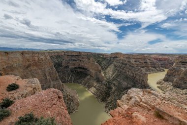 Bighorn Kanyon Ulusal rekreasyon alanı Wyoming ve Montana, ABD