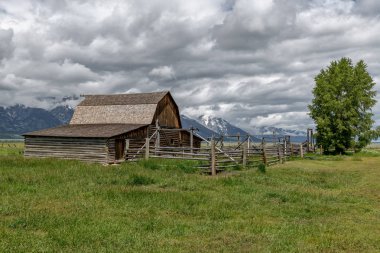 Tarihi Moulton ahır Grand Teton Milli Parkı, Wyoming, ABD