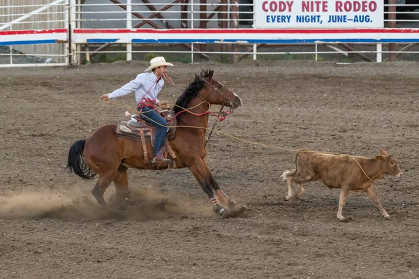 Cody Wyoming June 2018 Cody Stampede Park Arena Cody Rodeo — стокове фото