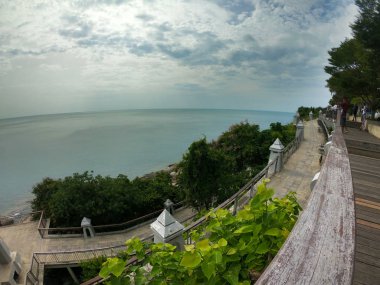 Delikanlı Koh bakış açısı. Okyanus tarafından bak. Koh Samui Adası, Tayland