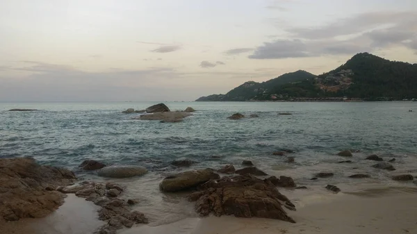 Schöne Felsen Strand Thailand Samui Chaweng Noi Das Paradies — Stockfoto