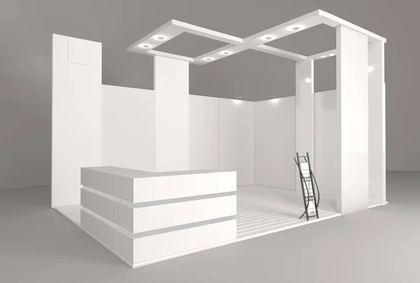 Boş boş stand booth mock-up şablon tasarımınızın