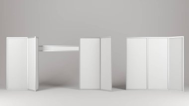 Boş boş stand booth mock-up şablonu.