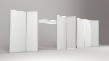 Boş boş stand booth mock-up şablonu.