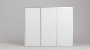 Boş boş stand booth mock-up şablonu.