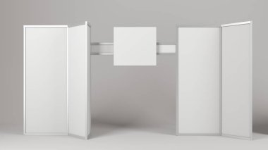 Boş boş stand booth mock-up şablonu.