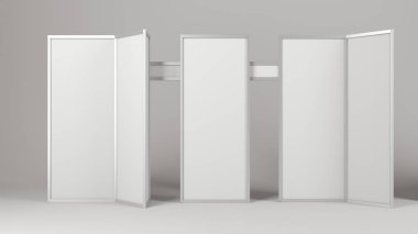 Boş boş stand booth mock-up şablonu.