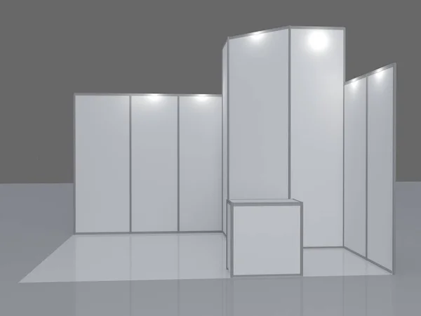 Enkelt mässmonter. 3D illustration isolerad på vit bakgrund — Stockfoto