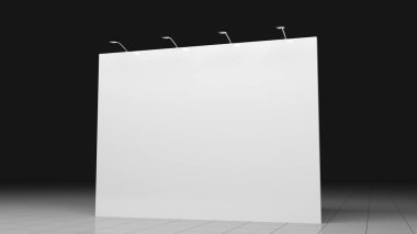 Zemin afiş 5 x 3 metre. Boş şablon. Mockup için