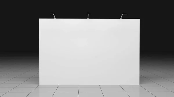 Banner de fundo 2x3 metros. Modelo em branco. Mockup — Fotografia de Stock